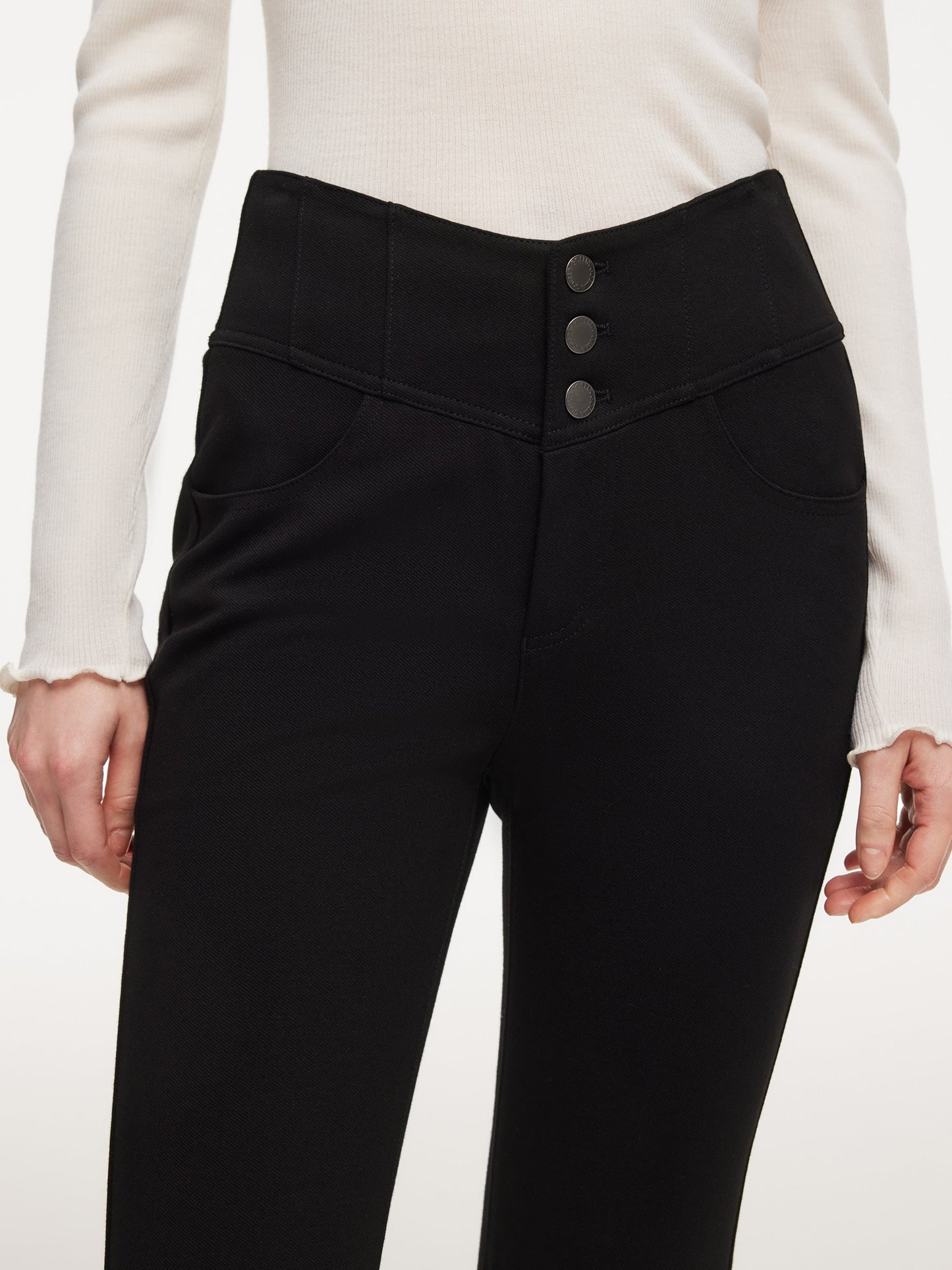 High-Waisted Women Micro-Flared Jeans