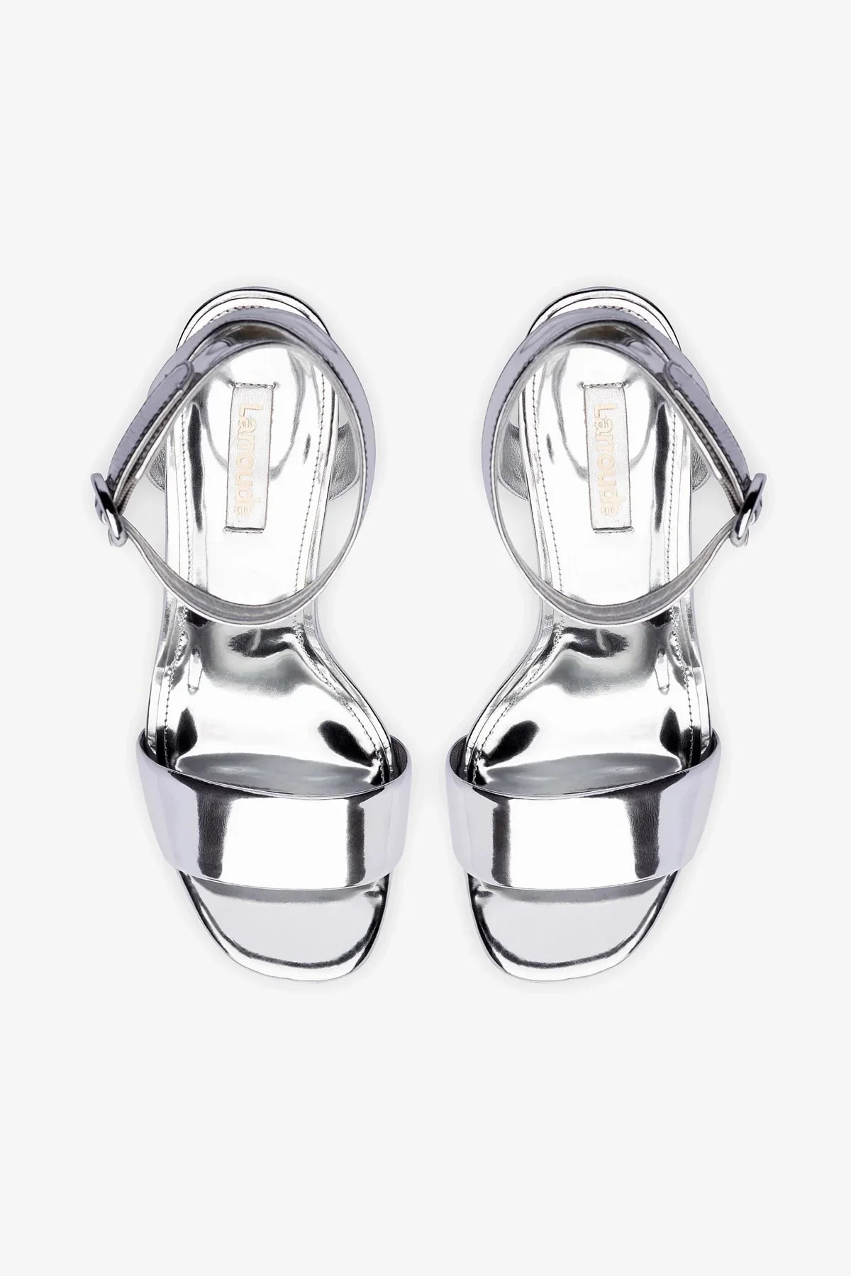 Dolly Sandal In Silver Specchio