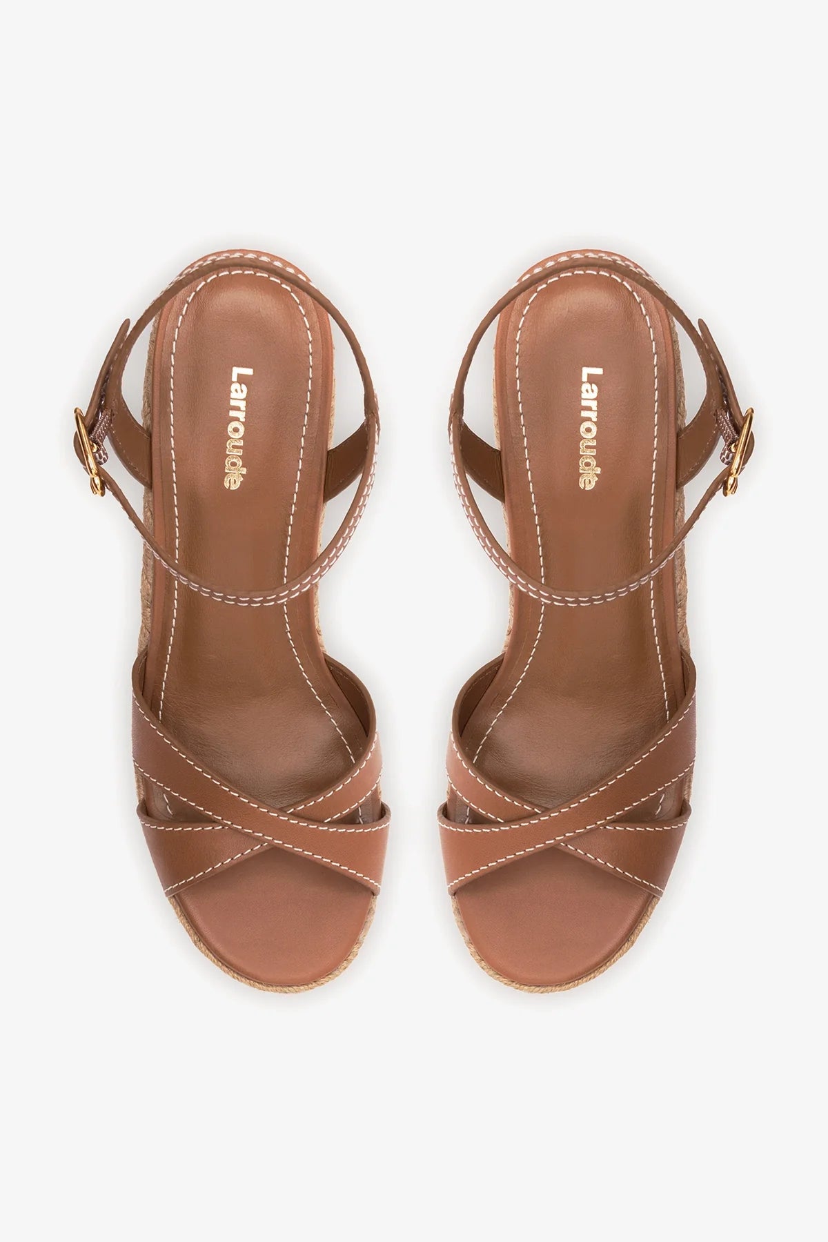Bianca Espadrille Sandal Caramel Leather
