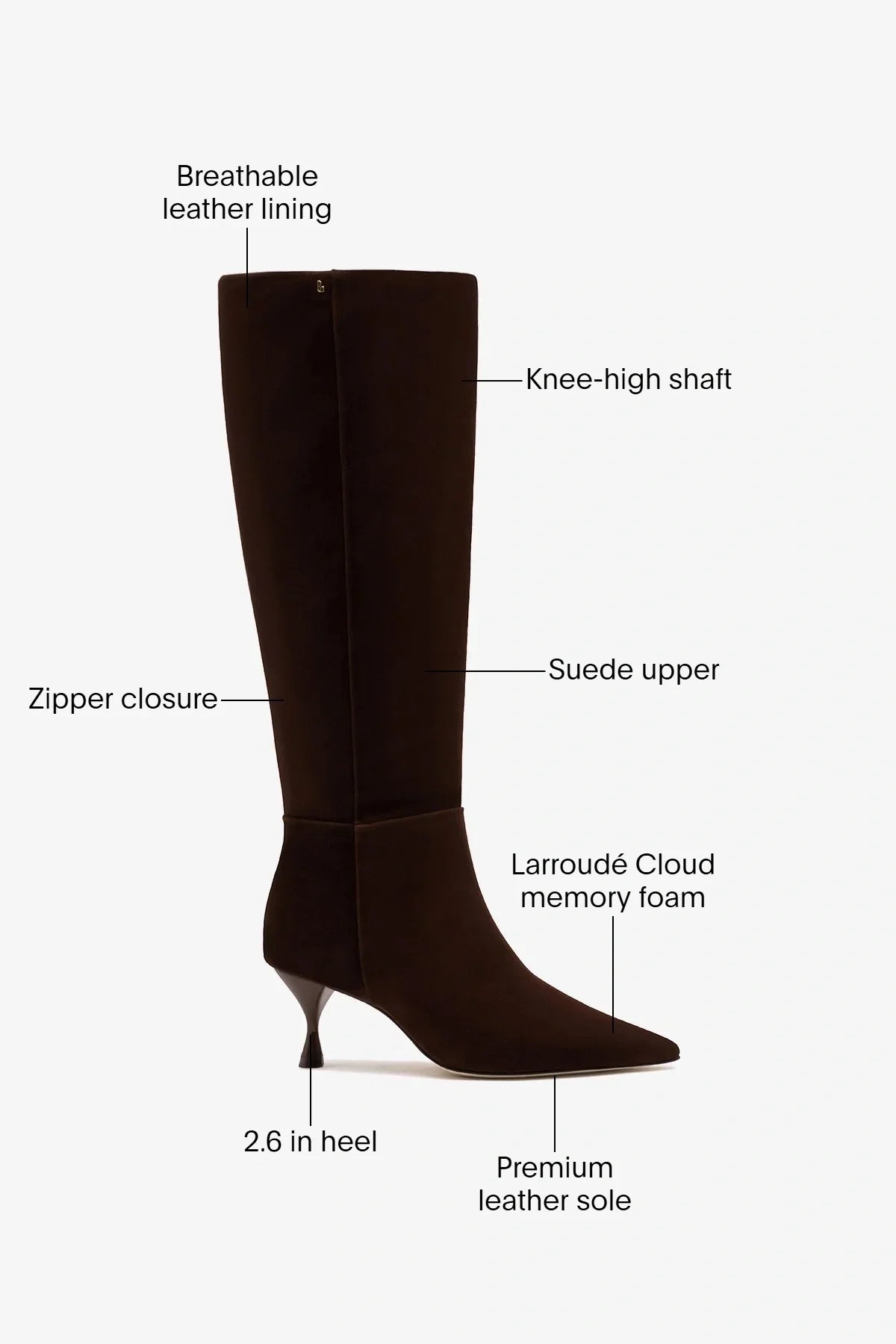 Georgia Boot Brown Suede