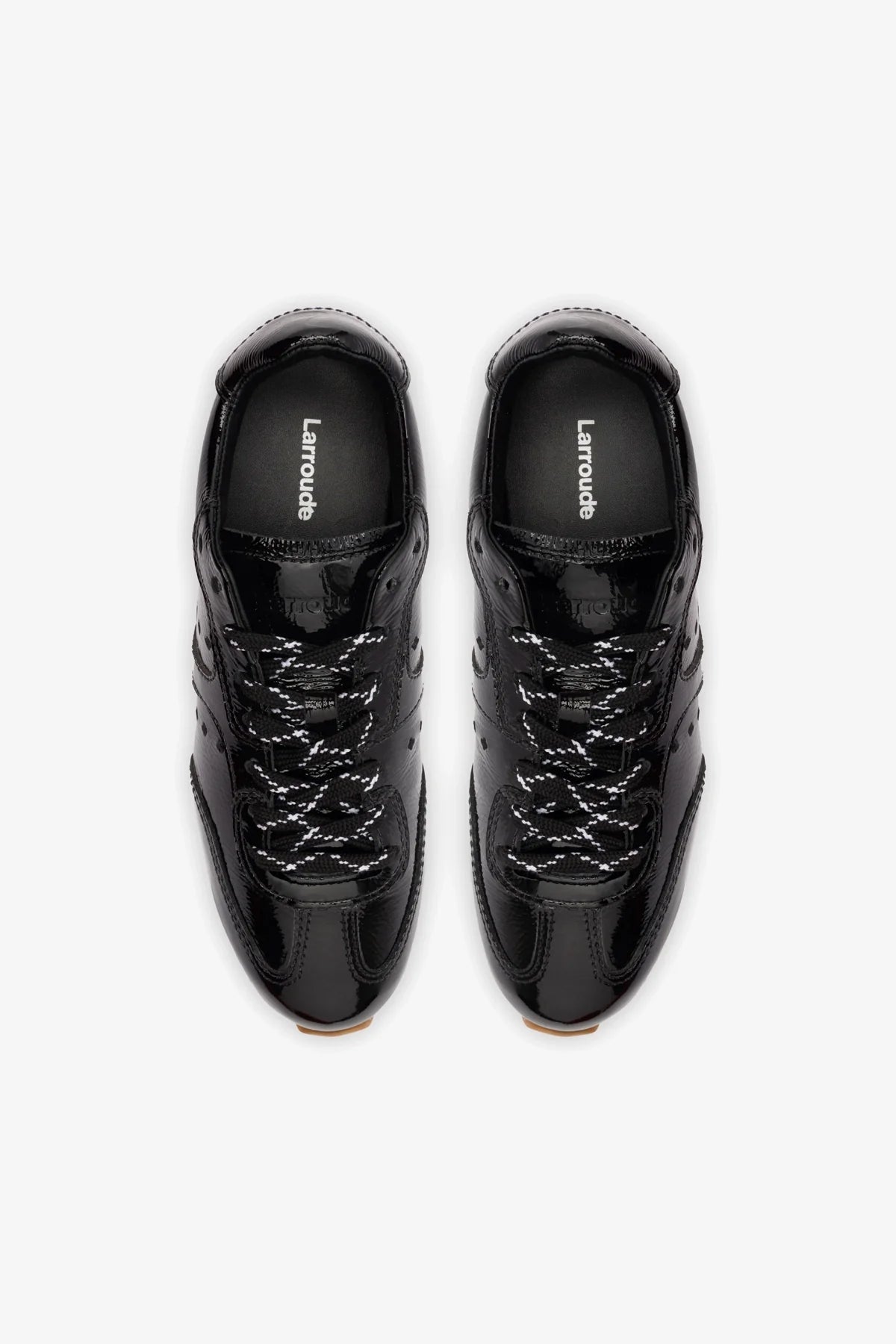 Stella Sneaker In Black Patent Leather