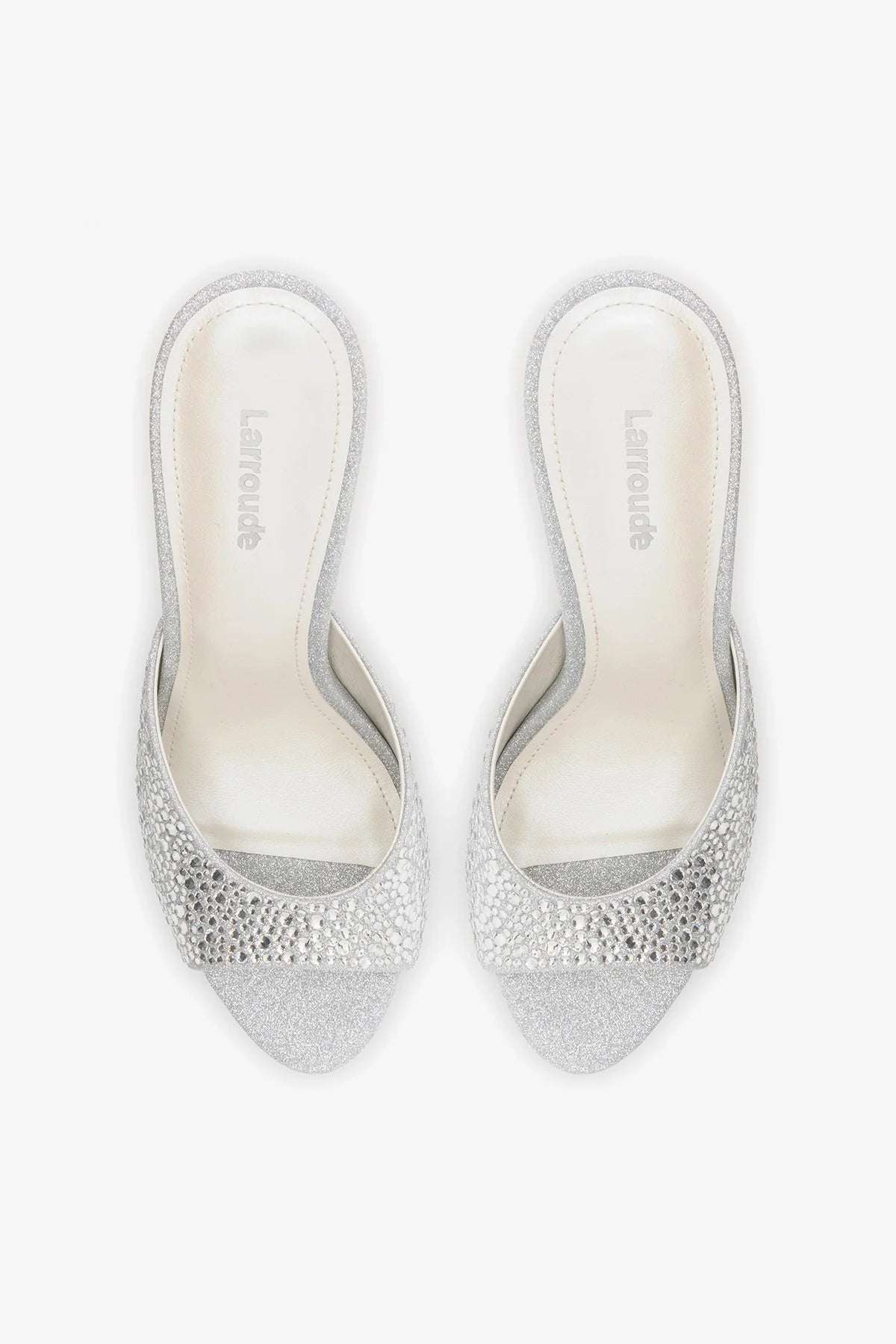 Jasmine Hi Mule Crystal Silver