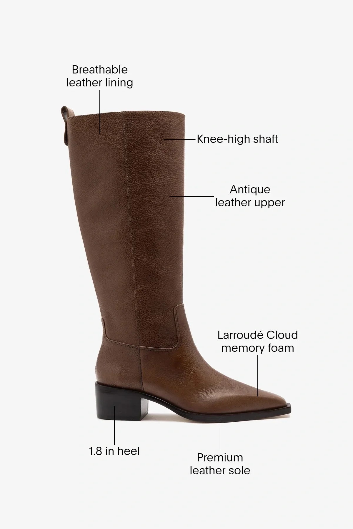 Florencia Boot Burnt Umber Leather