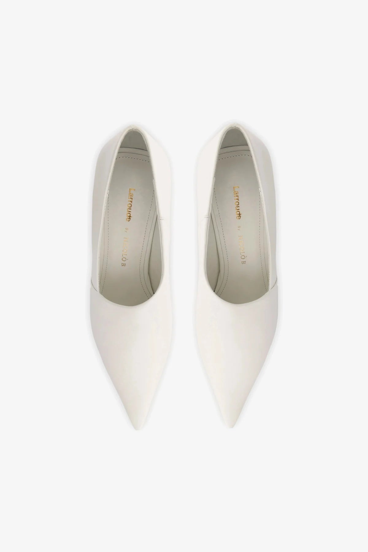 Larroudé by Nicolò B. Vittoria Pump In White Leather