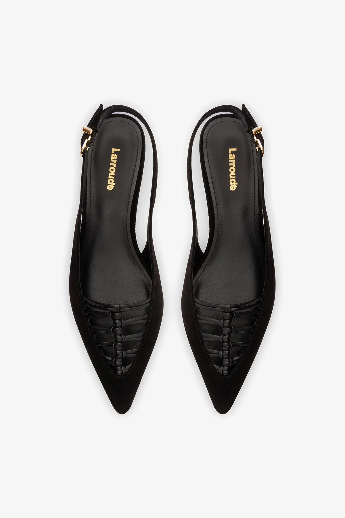 Nara Pump In Black Suede and Leather