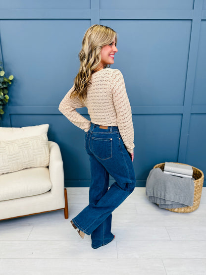 Judy Blue Wide Open Spaces Wide Leg Jeans in Reg/Curvy