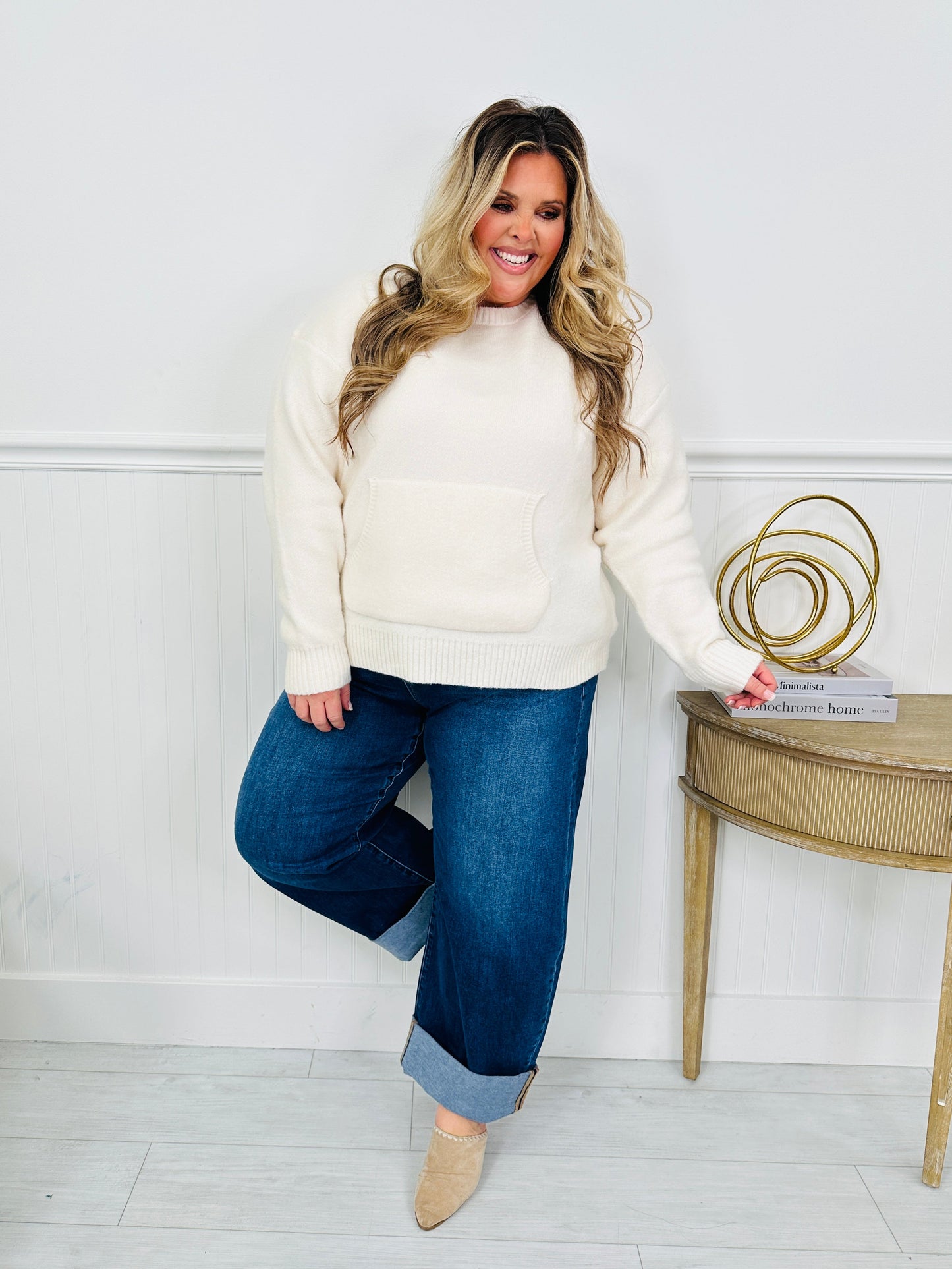 Basic But Better Slim Barrel Tummy Control Jeans