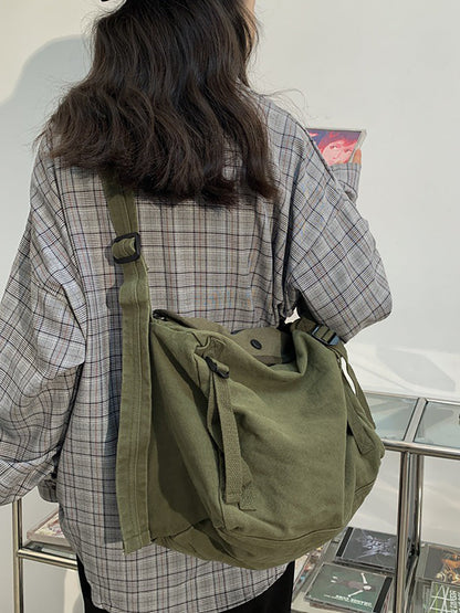 日系帆布包復古單肩包