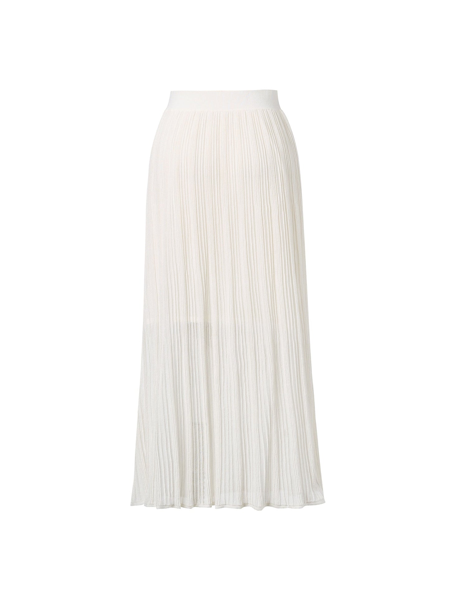 [Preview] Elastic Waist A-Line Women Knit Skirt