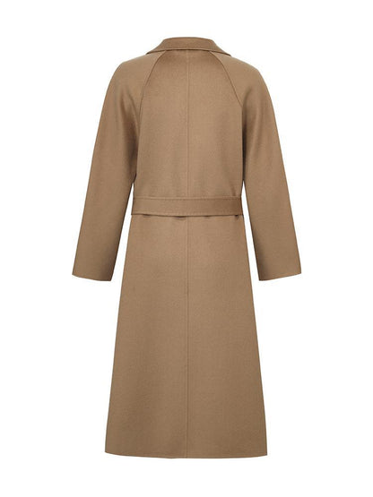 Pure Cashmere Tie-up Women Coat