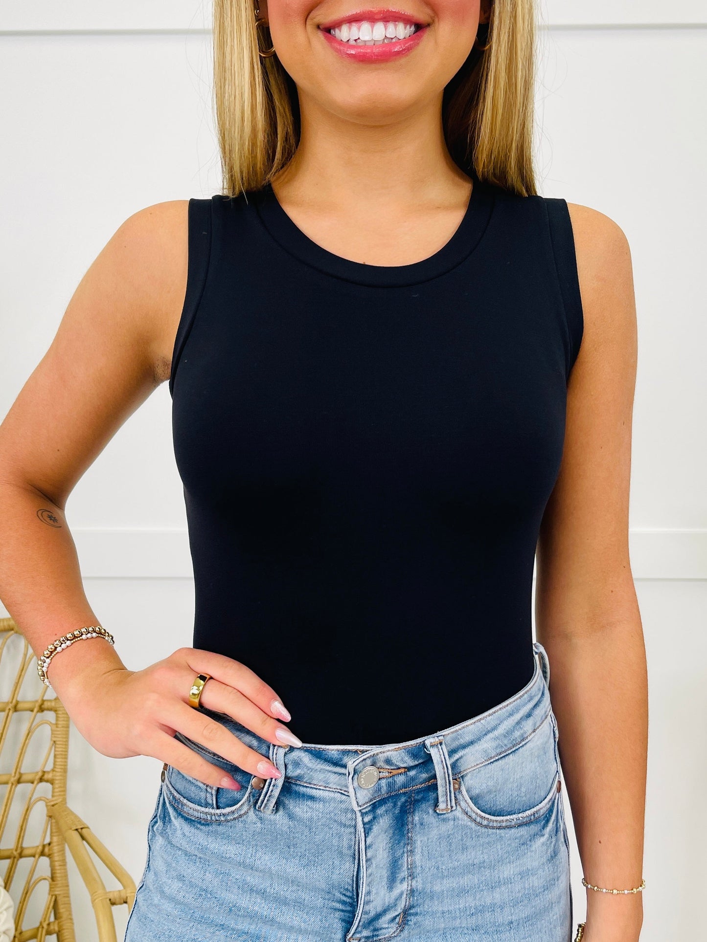 Reversible High Neckline Shapewear Tank Top In Multiple Colors