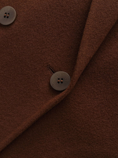 Cashmere Wool Blend Double-Faced Women Coat