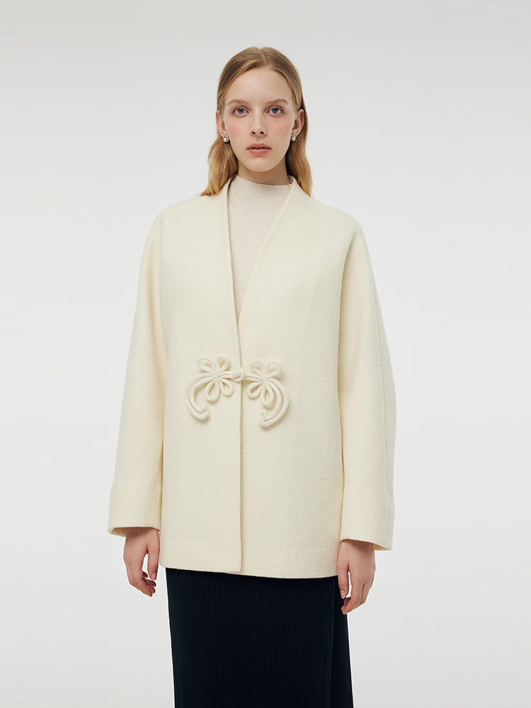 100% Wool New Chinese-Style Women Coat