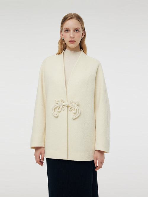 100% Wool New Chinese-Style Women Coat