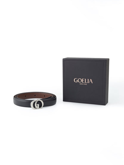 GO Letter Women Leather Belt Size Small