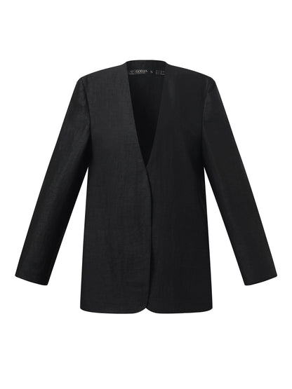 22MM Xiang Yun Silk Unisex Collarless Blazer