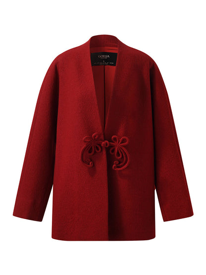 100% Wool New Chinese-Style Women Coat