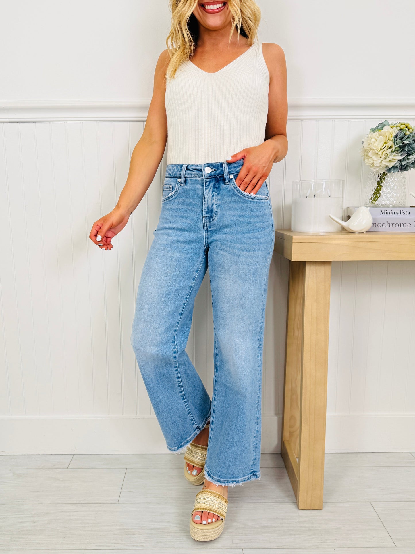 Always In Style Ankle Straight Tummy Control Jeans