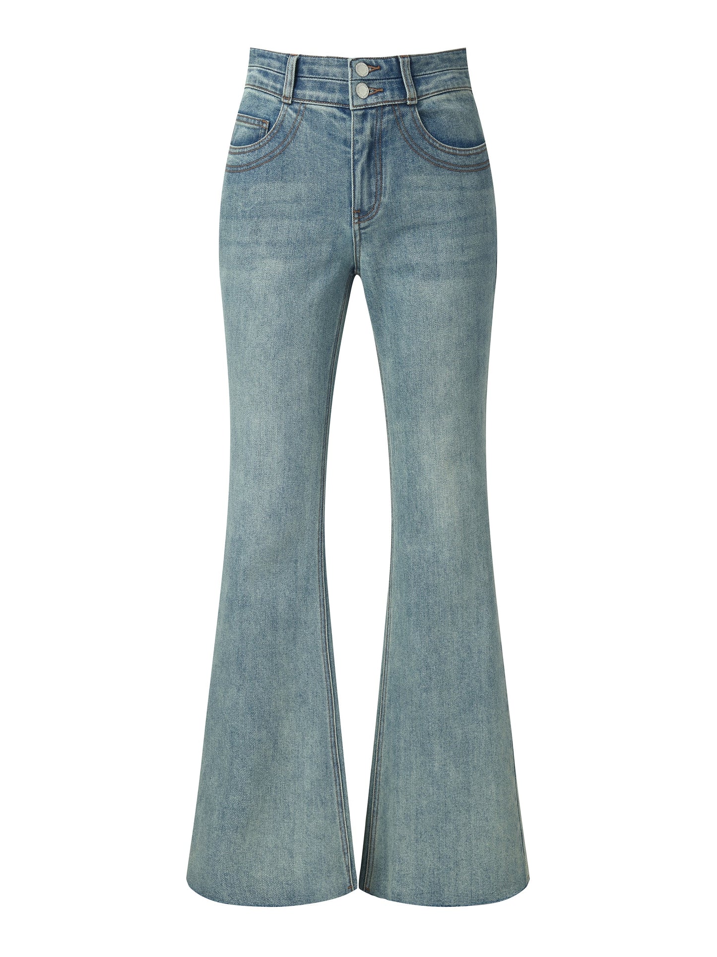 Denim High-Waisted Women Flared Jeans
