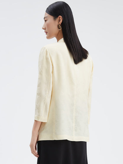 16 Momme Jacquard Silk Women Blazer