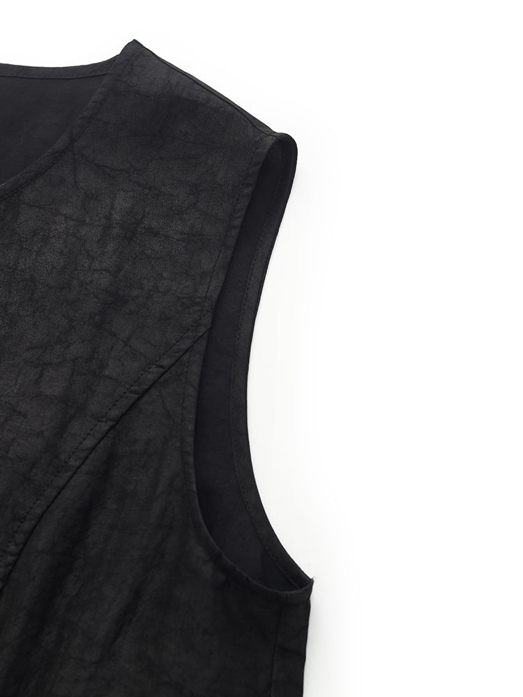 18 Momme Xiang Yun Silk Women Vest Midi Dress