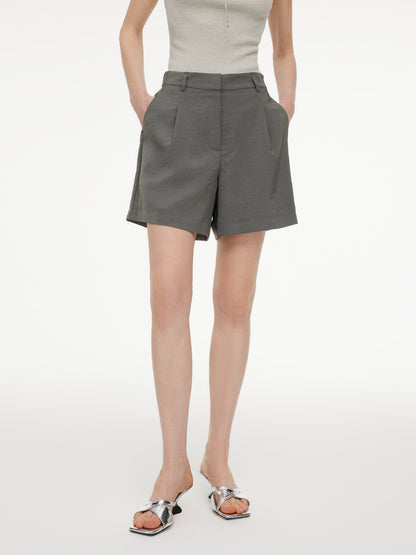 Triacetate Blend Women A-Line Shorts