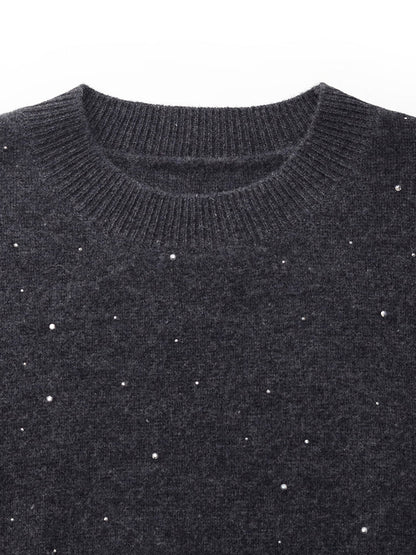 100% Wool Sequins Women Sweater