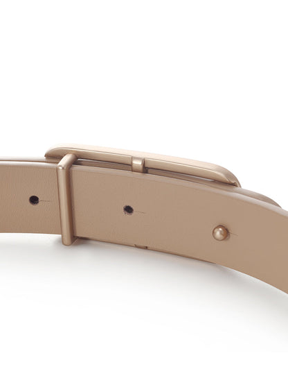 Light Camel Women Leather Belt
