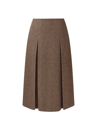 100% Washable Wool A-Line Women Skirt