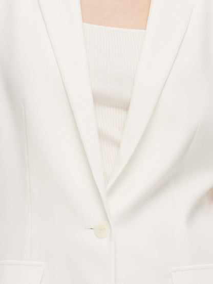 Acetate Blend Slim Fit Women Blazer