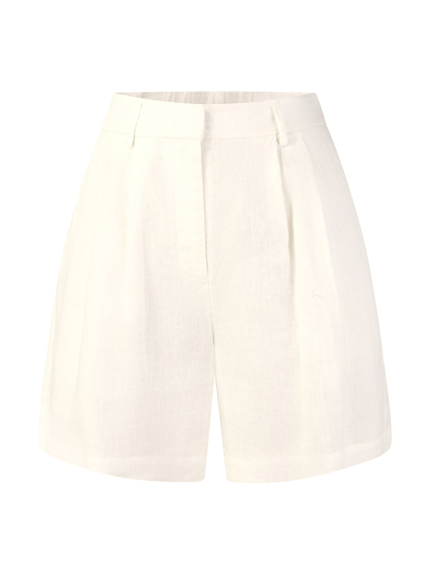 100% Linen Women A-Line Shorts