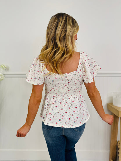 Secret Garden Top in Multi Color Floral
