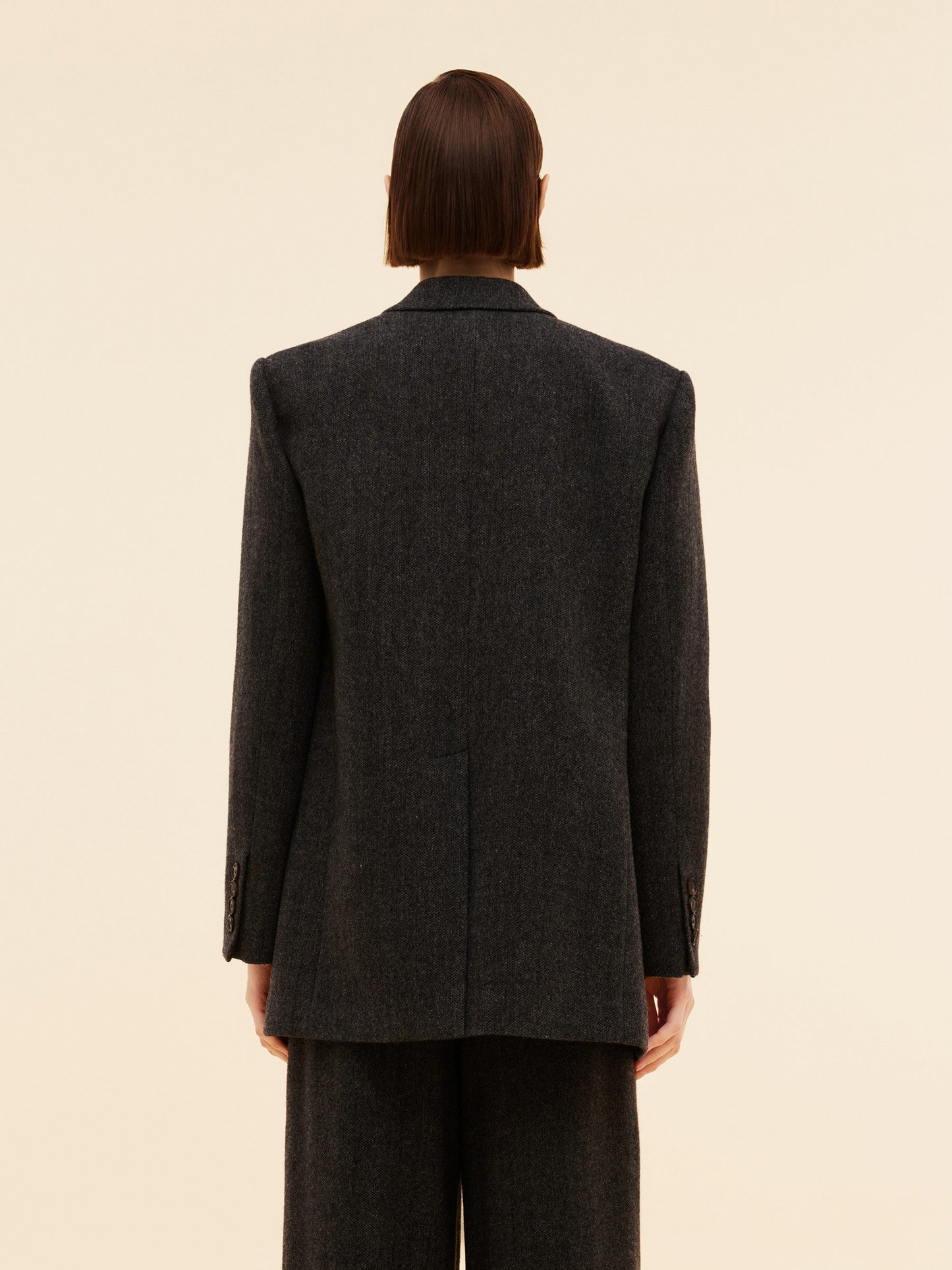 100% Washable Wool Notched Collar Women Blazer