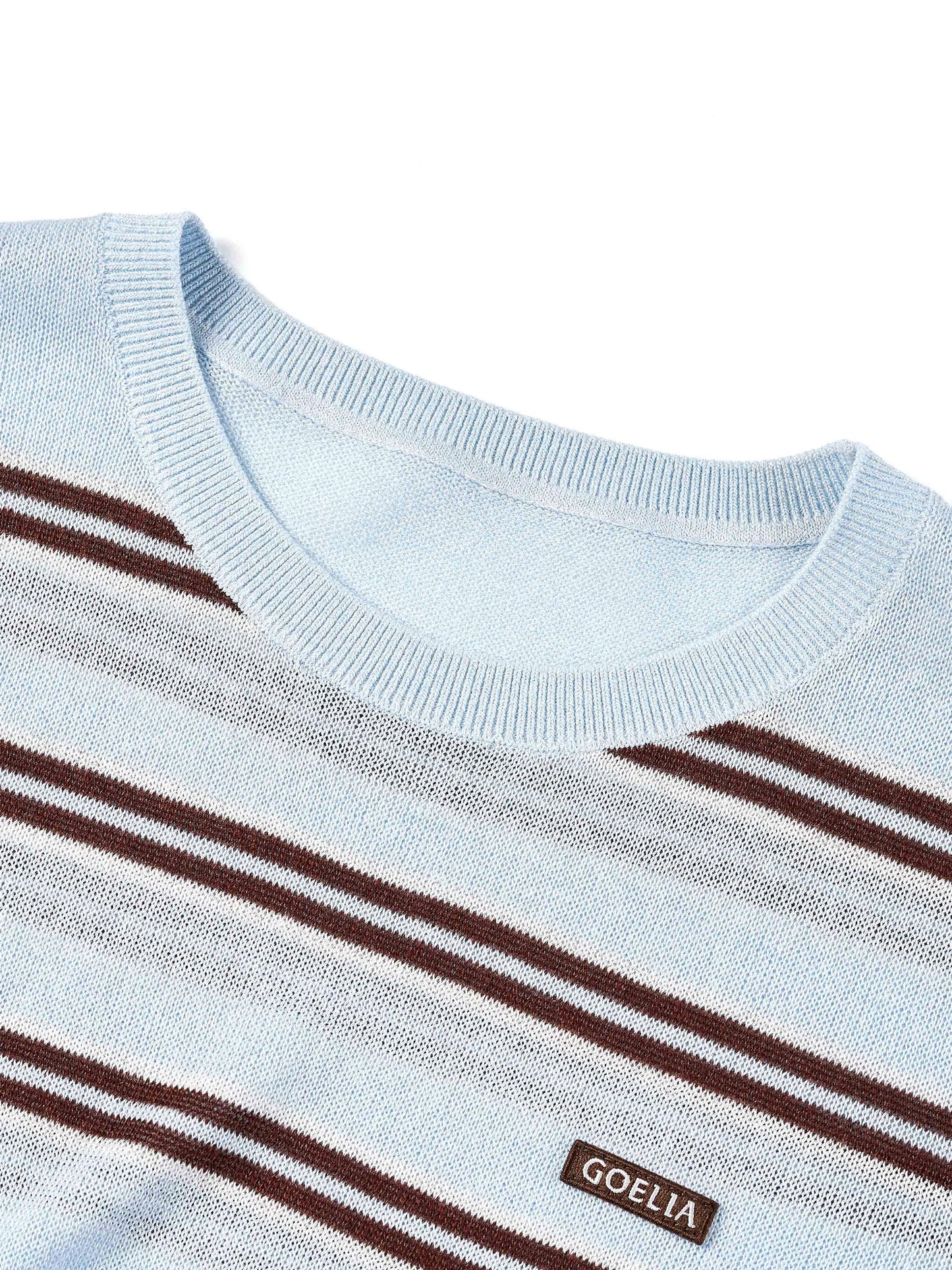 Crew Neck Stripe Women T-Shirt