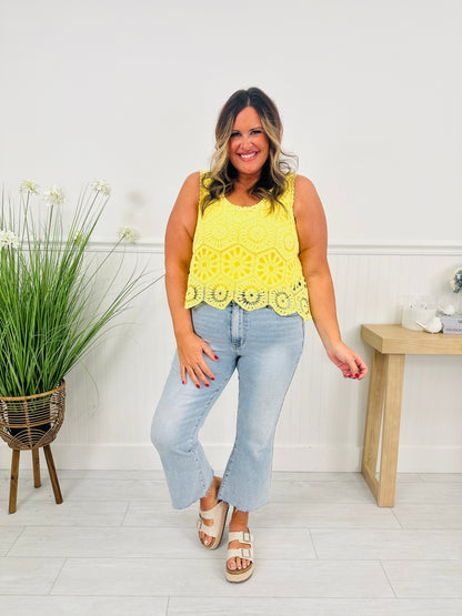 Crochet All Day Top In Multiple Colors