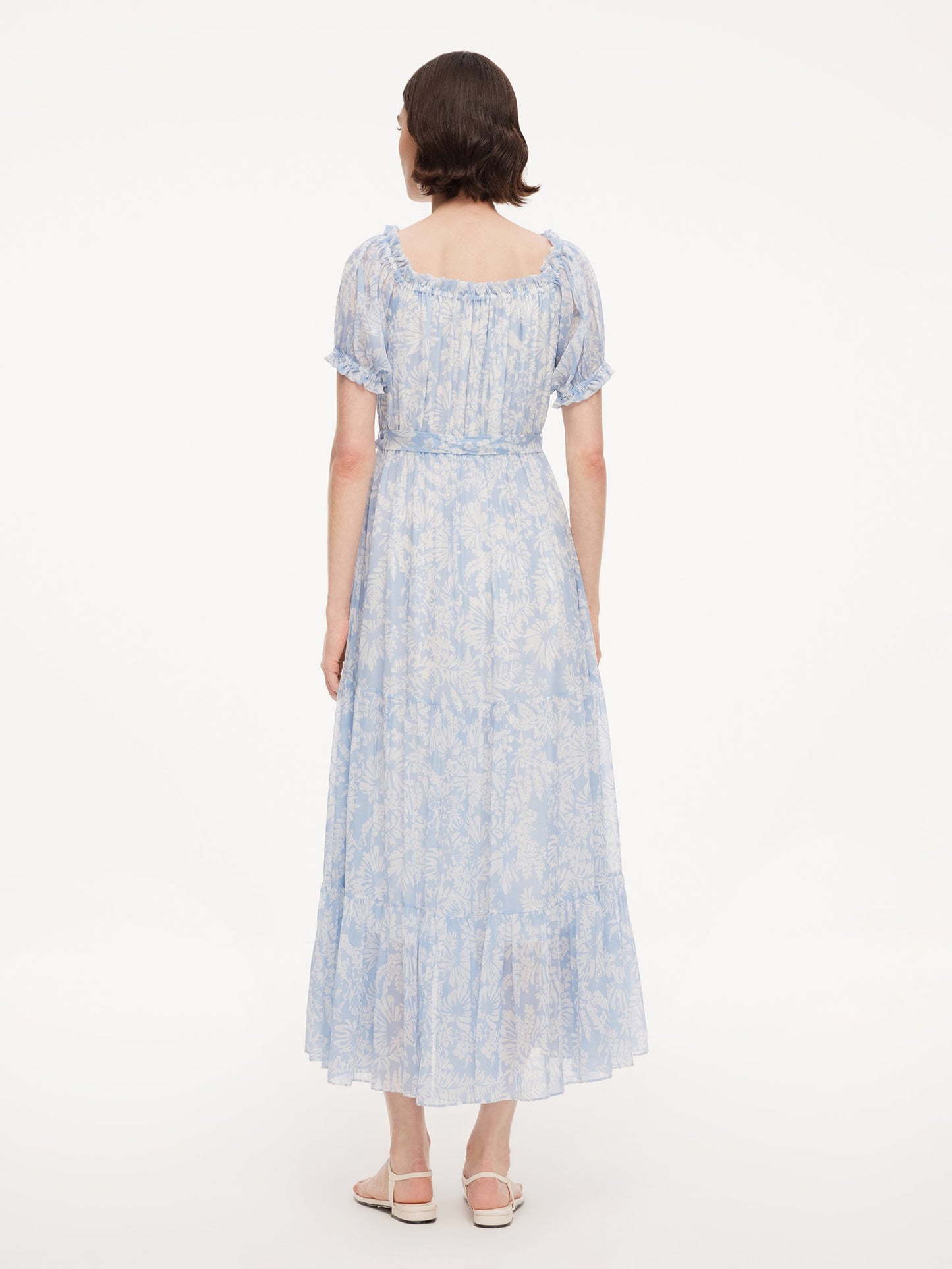 10MM Mulberry Silk Convertible Neck Women Belted Maxi Dress