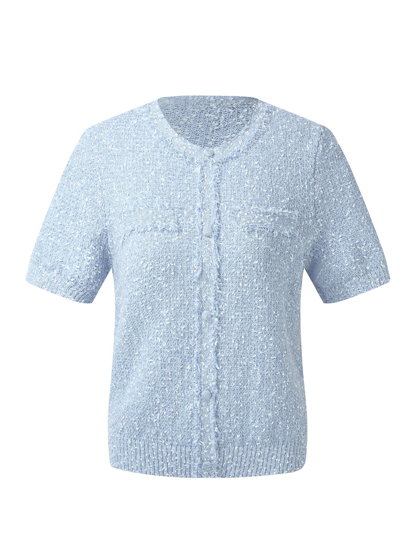 Frayed Edge Women Knit Top