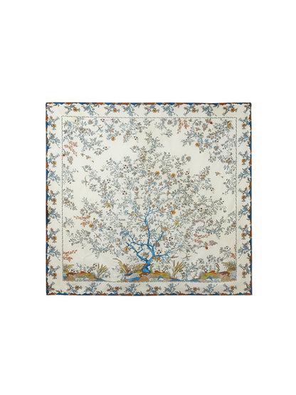 90 Square Printed 14 Momme Mulberry Silk Scarf
