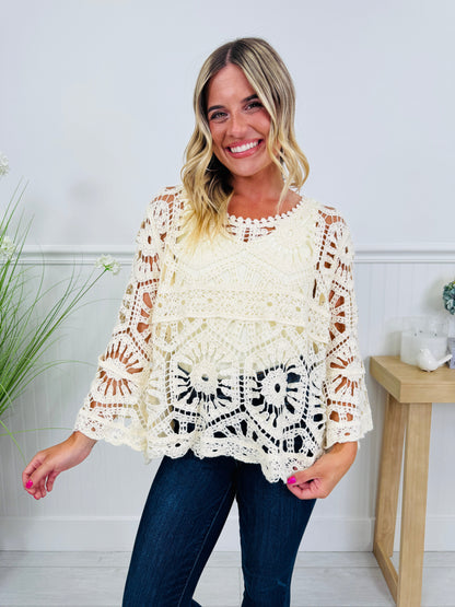 Casually Crochet Top In Multiple Colors