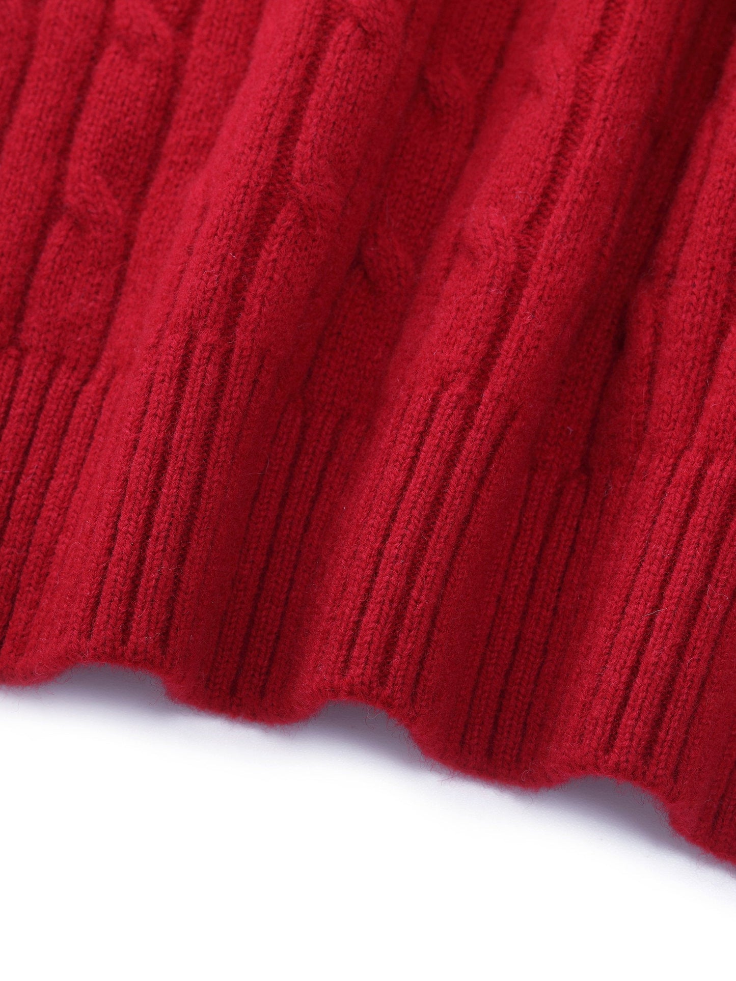 100% Wool Cable Knit Women Sweater
