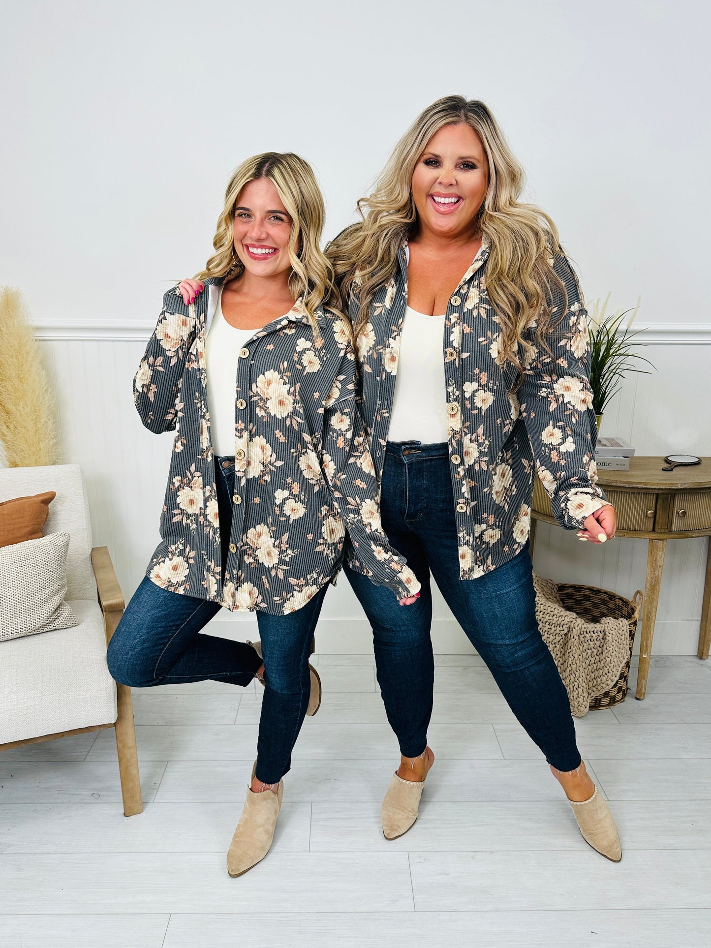 Blooms Of Fall Shacket