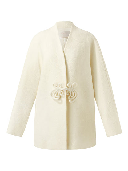 100% Wool New Chinese-Style Women Coat