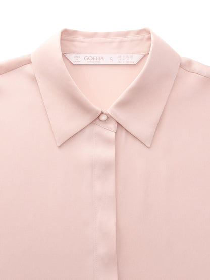 22MM Mulberry Silk Women Shirt With Silk Scarf