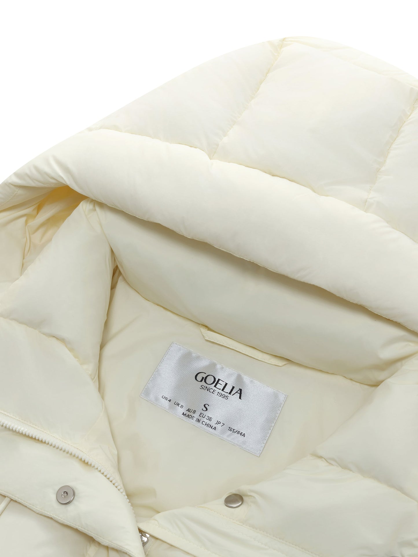 Lightweight Drawstring Hem Hooded Goose Down Jacket