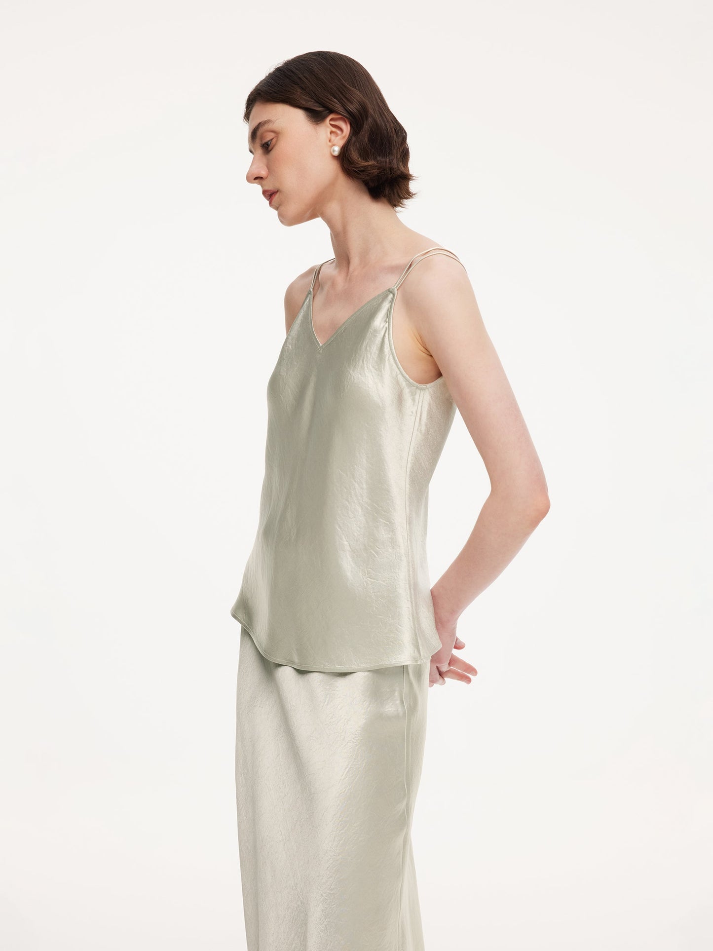 100% Acetate Women V-Neck Camisole
