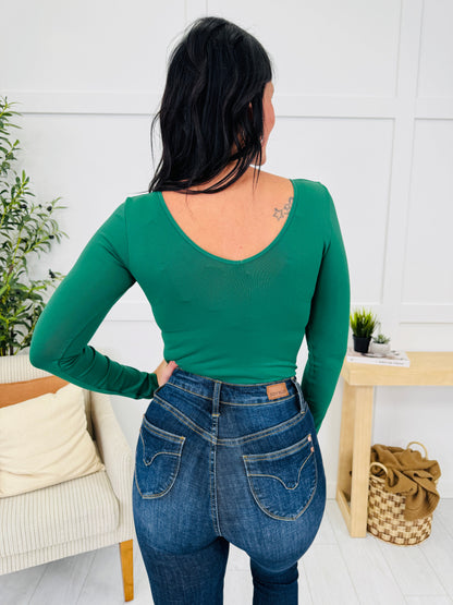 Seamless Body Contour Long Sleeve Shapewear Bodysuit in Multiple Colors!
