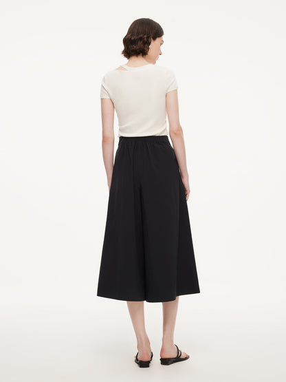A-Line Elastic Back Waist Women Culottes