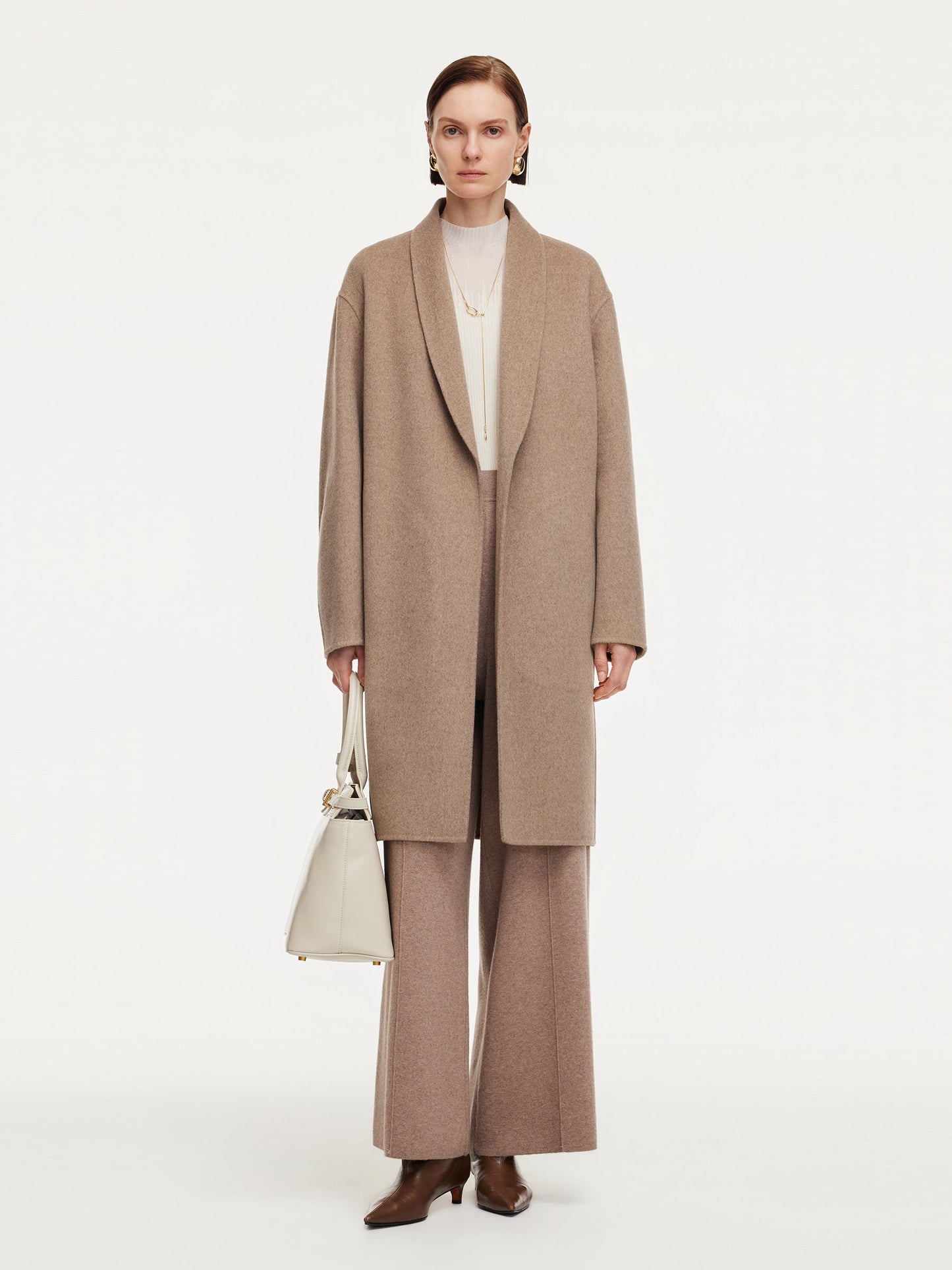 100% Cashmere Double-Faced Women Coat