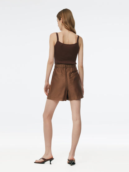 Tencel Blend Women A-Line Shorts
