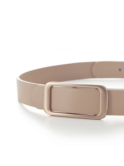 Light Camel Women Leather Belt